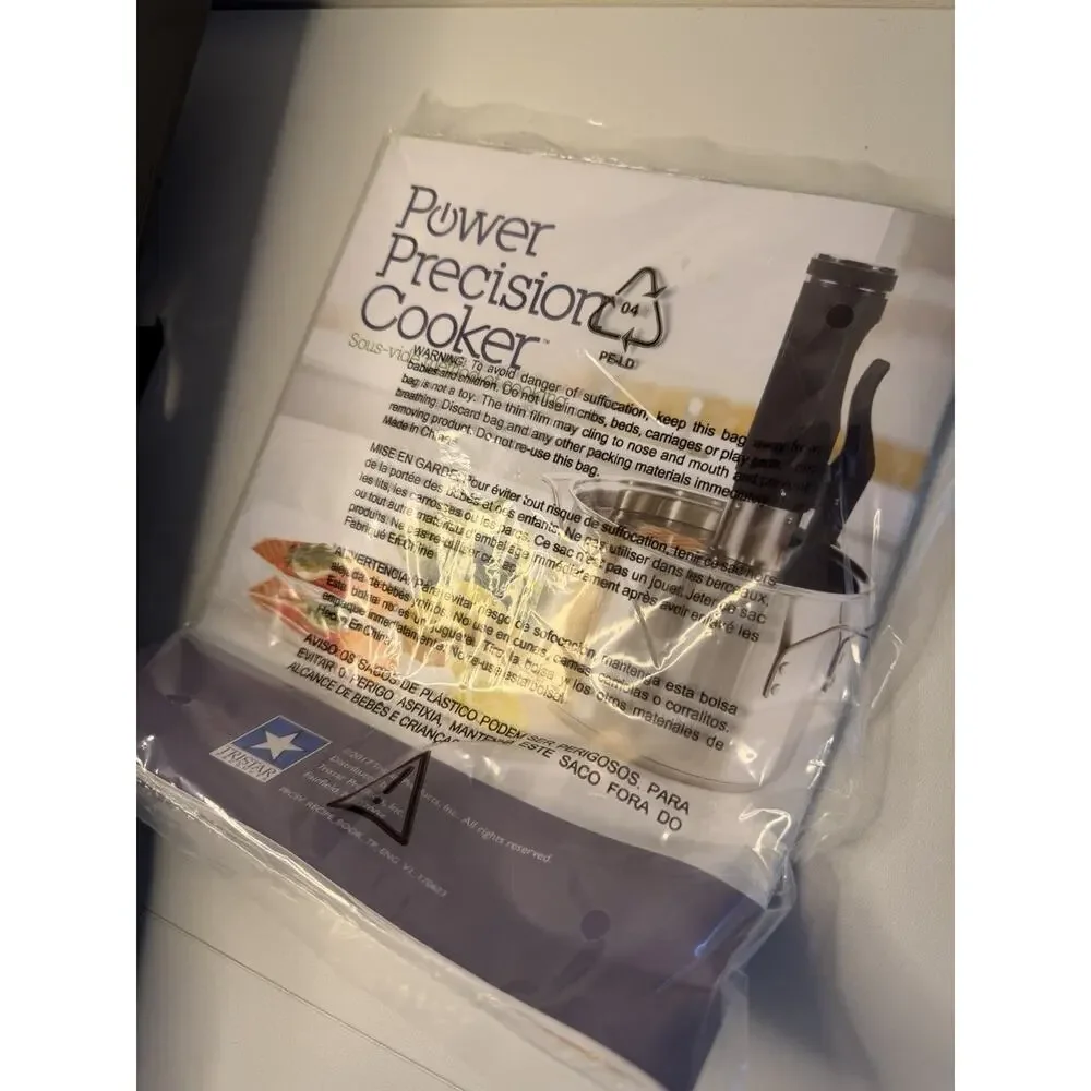 Power Precision Cooker - Sous Vide Method of Cooking - New In Box with Cookbook